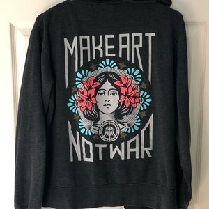 Obey Make Art Not War Sweatshirt